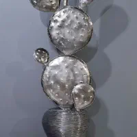 آفر ویژه مجسمه گلدان کاکتوس هنری کار دست