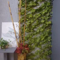 گرین وال،فنس چمنی،گرین وال آکاردئون چوبی برگ انجیر|گل مصنوعی|تهران, تهرانپارس غربی|دیوار