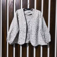 مانتو کتی مجلسی با شاین نقره ای