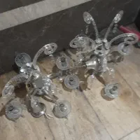 دو عدد لوستر با یک عدد دیوار کوب