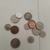 سکه خارجی آمریکایی، انگلی|کلکسیون سکه، تمبر، اسکناس|گرگان, |دیوار