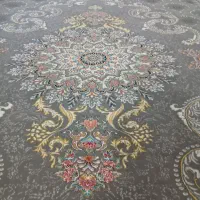 فرش ۱۲متری جفت زمینه طوسی سنگین وزن نخ|فرش|بجنورد, |دیوار