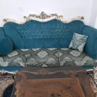 مبل استیل ۹نفره و دوتا میزبان