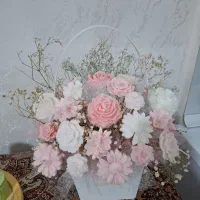 باس گل با شمع