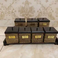 پاسماوری نو و آکبند در دو مدل  جا ادویه جا قند شکر