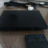 پلی‌استیشن 2 تمیز در حد نو + دسته نو و 2 کارت حافظ