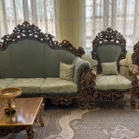مبلمان سلطنتی ۹ نفره همراه با میز نهار خوری ۶ نفره
