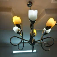 لوستر استیل خارجی لوستر ۶ شاخه