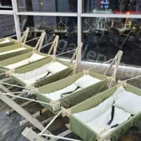 گهواره سنتی مدل v تخت کنار مادر مدل v