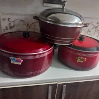 ۳ تا قابلمه در ۳ سایز مختلف در حد نو