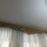کتیبه منبت کاری طلایی به اضافه هدیه|پرده، رانر، رومیزی|قم, باجک دو|دیوار