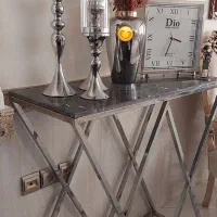 کنسول استیل با رویه سنگ