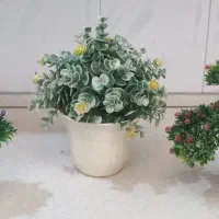 ۳ عدد گلدان گل مصنوعی بنسای و شمشاد|گل مصنوعی|تهران, پونک|دیوار