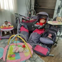 کالسکه و کریر و میز نهارخوری گهواره برند معتبرgb