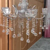 ۲جفت لوستر  ۶شاخه کریستال