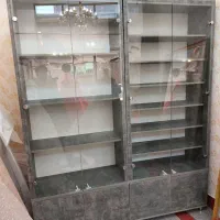 فروش ۳عدد کمد طبقاتی ( نو )درب شیشه ای رنگ طوسی