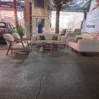 مبل دسته چوبی کد6525|مبلمان خانگی و میز عسلی|ماهدشت, |دیوار