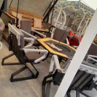 میز آتشدان و آتشدان گازی طرح هاراد ایوان کد aiq828