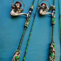 چوب و چرخ ماهیگیری چریکی توپر قدرتی نشکن فوق زیبا|ماهیگیری|تهران, بهار|دیوار