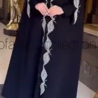شنل تمام سنگدوزی کرپ مجلسی فری سایز بسیار شیک نو