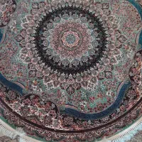 فرش گرد تافته پرهام فیروزه‌ای گلستان قطر ۲ متر، نو|فرش|تهران, مهران|دیوار
