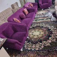 مبل راحتی ۷ نفره شرکتی با پارچه مخمل ترک|مبلمان خانگی و میز عسلی|آستانه اشرفیه, |دیوار