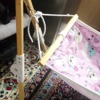 گهواره تاشو با چوب روسی و بسیار تمیز