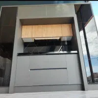 دکور کابینت هایگلس با شیشه دکو فیکس|مصالح و تجهیزات ساختمان|اردبیل, |دیوار