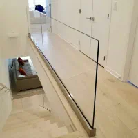 نرده شیشه ای حفاظ استیل|خدمات پیشه و مهارت|سلمانشهر, |دیوار