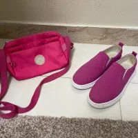 کفش و کیف ست سرخابی