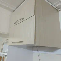 کابینت دو طبقه  و دکوری ام دی اف|کتابخانه، شلف، قفسه‌های دیواری|قزوین, |دیوار