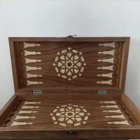 تخته نرد شطرنج روکش چوب گردو