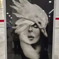 تابلوی نقاشی سیاه قلم