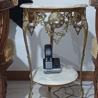 میز تلفن برونزی وتلفن بی سیم پانا سونیک