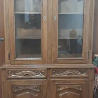 کمدوویترین چوبی