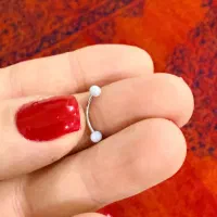 پرسینگ اصل ترک خارجی دوسرمرواریدکرومی ابرو وگردن..