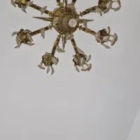 لوستر ۸شاخه برنز در حد نو|لوستر و چراغ آویز|تهران, کوهک|دیوار