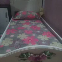 تخت خواب کشو دار با تشک تبی