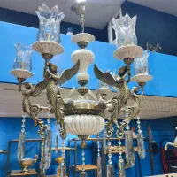 لوستر ملائکه برنزی با آبکاری آنتیک