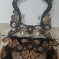 آینه کنسول (میز و آینه و ۲عددشمعدان)