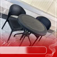 ست میز و صندلی کم جا دونفره / رنگبندی دارد باتخفیف