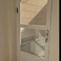 درب آلومینیومی ورودی بزرگ در حد نو