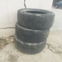 لاستیک موتور تریل و سه عدد لاستیک206|قطعات یدکی و لوازم جانبی|بندر ترکمن, |دیوار