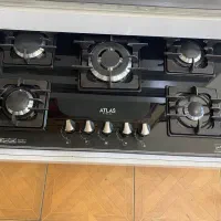 گاز رو میزی استیل و شیشه ای با ضمانت