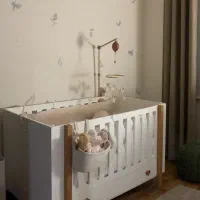 تخت و تشک نوزاد در حد نو