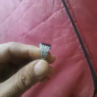انگشتر نقره درحد نوکم استفاده شده