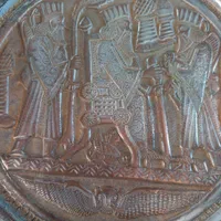 سینی مسی خیلی قدیمی ومحکم|کلکسیون اشیاء عتیقه|اسلامشهر, شهرک واوان|دیوار