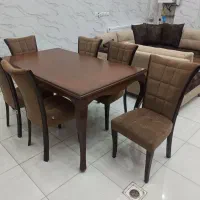 میز غذاخوری 6نفره تمام چوبی در حد صفر
