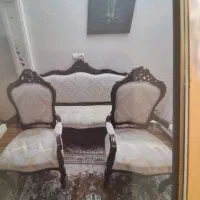 مبلمان استیل در حد نو با میز وسط|مبلمان خانگی و میز عسلی|تهران, آذری|دیوار