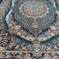 ۴ تا فرش سرمه ای تمام نخ
